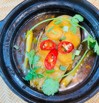 Cá Bông lau kho tộ 