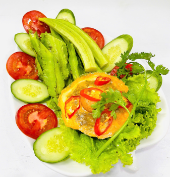 Mắm chưng rau sống 