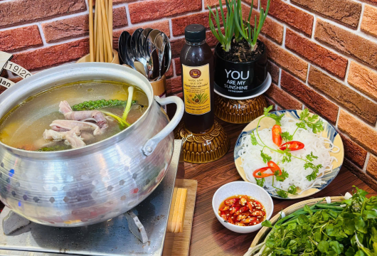 Lẩu bao tử tiêu xanh 
